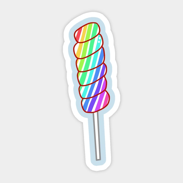 Rainbow Pop Sticker by saradaboru